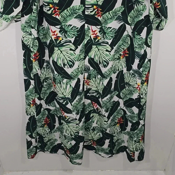 {Rachel Zoe} Curated Monstera Tassel Tie Tropical Long Cover Up Duster - Picture 9 of 16